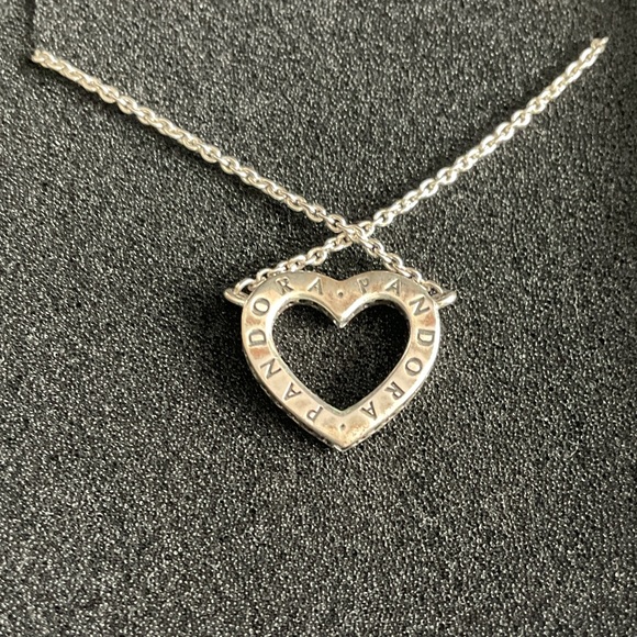Pandora Silver Heart Pendant Necklace - Picture 3 of 4